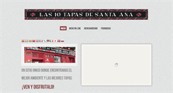 Desktop Screenshot of las10tapasdesantaana.com