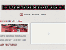 Tablet Screenshot of las10tapasdesantaana.com